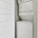 a white refrigerator with a white door