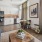 a living room with a large window