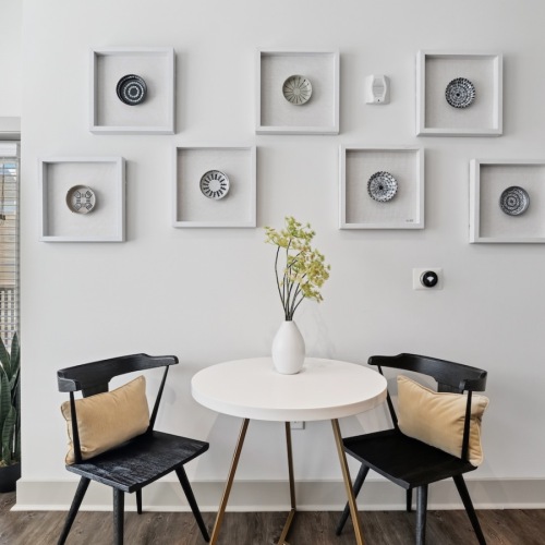 Gorgeous living areas to entertain and enjoy bright dining room